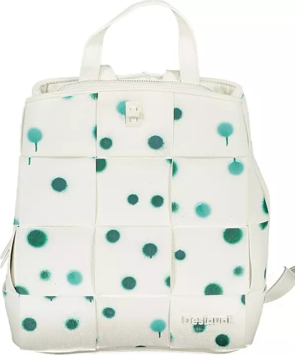 White Polyurethane Women's Backpack