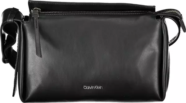 Black Polyester Women Shoulder Bag