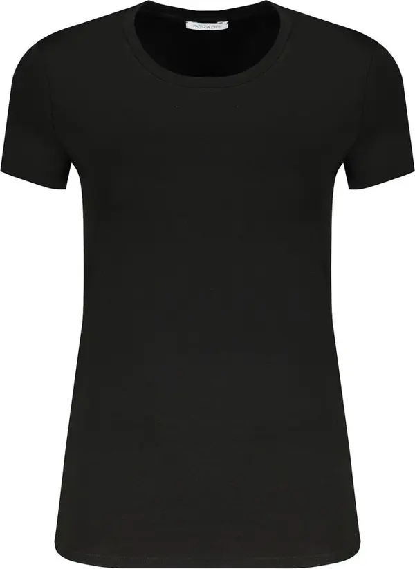 Black Organic Cotton Women T-Shirt