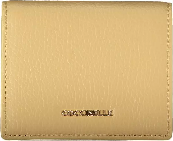 Beige Leather Women Wallet