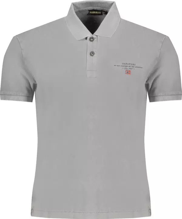 Brown Cotton Men Polo Shirt