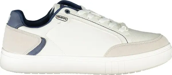 White Polyurethane Men Sneaker
