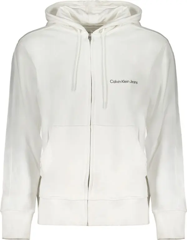 White Cotton Men's Sweatshirt