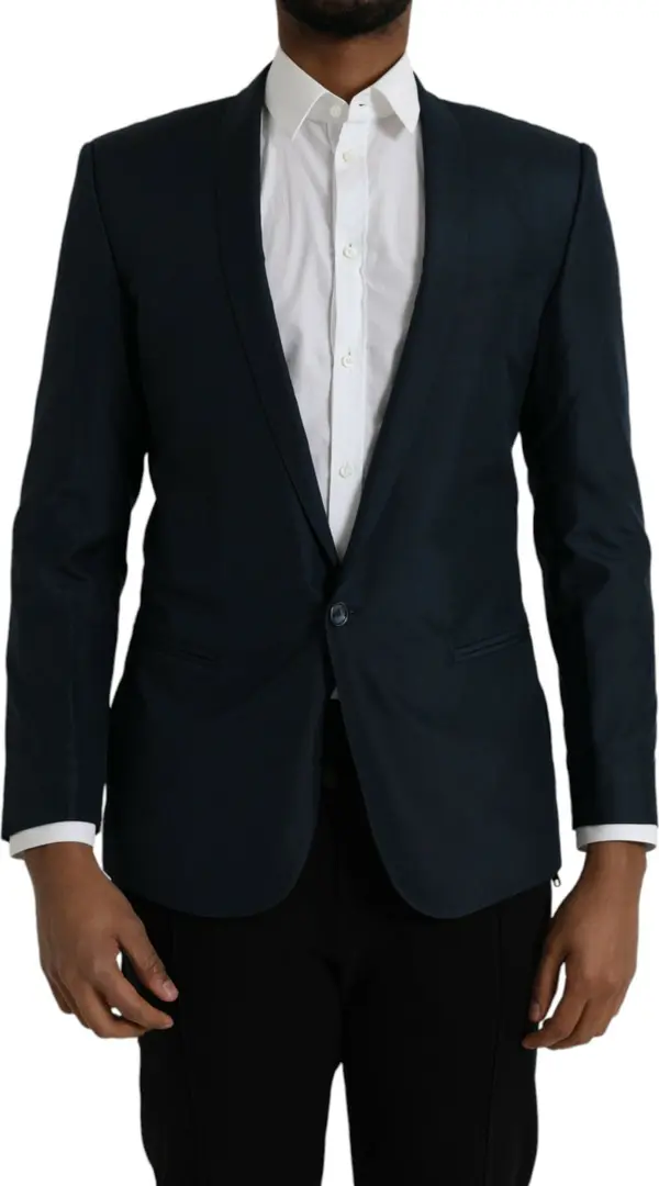 Blue MARTINI Shawl Single Breasted Blazer