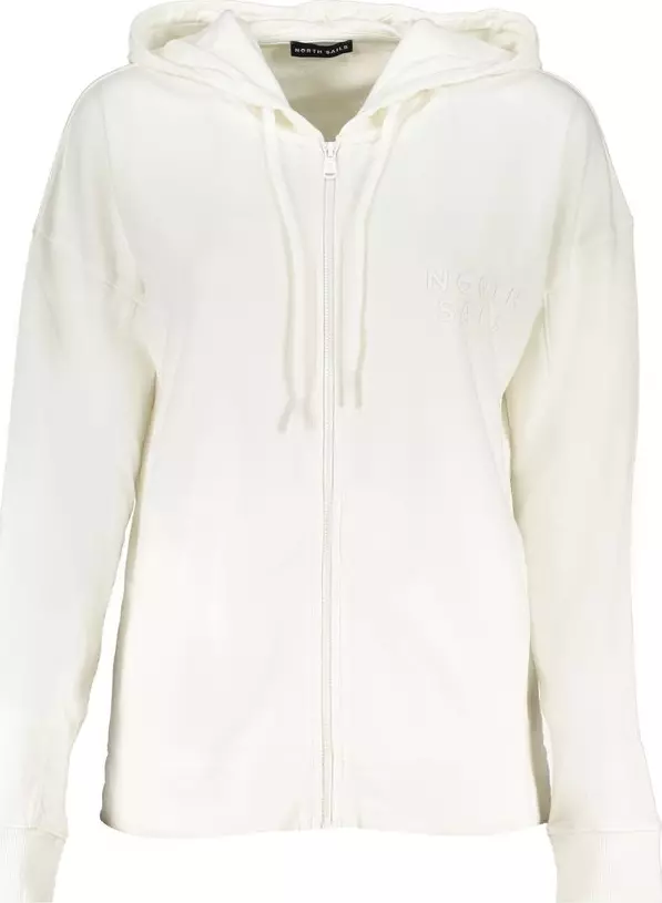 White Cotton Women's Hoodie