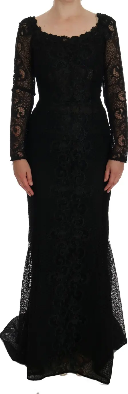 Black Floral Sheath Dress