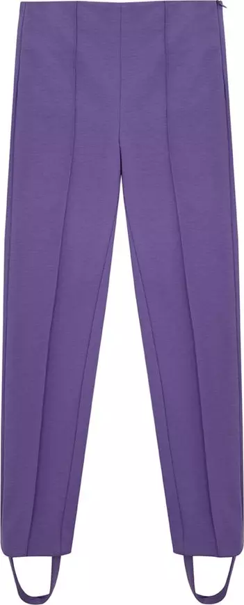 Purple Viscose Athletic Pants