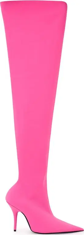 Pink Polyester Boot