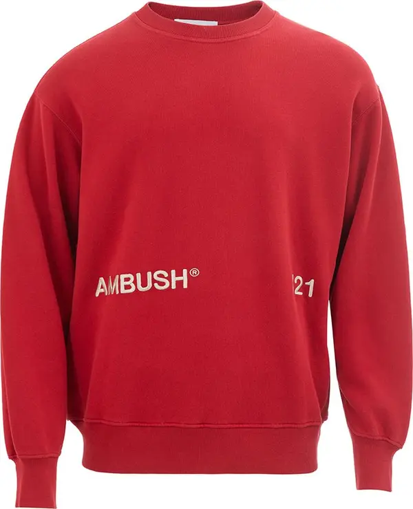 Red Cotton Sweatshirt