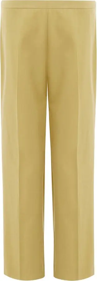 Gold Cotton Casual Pants