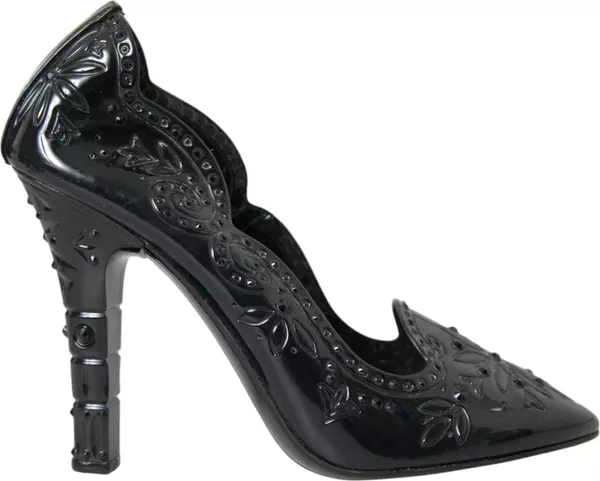 Black Crystal CINDERELLA Heels Pumps Shoes
