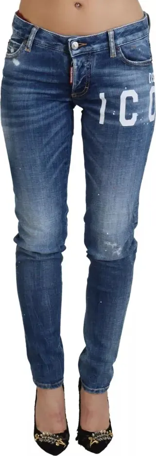 Blue Icon Low Waist Skinny Jennifer Denim Jeans
