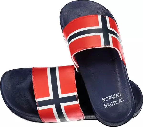 Blue Plastic Mens Slipper