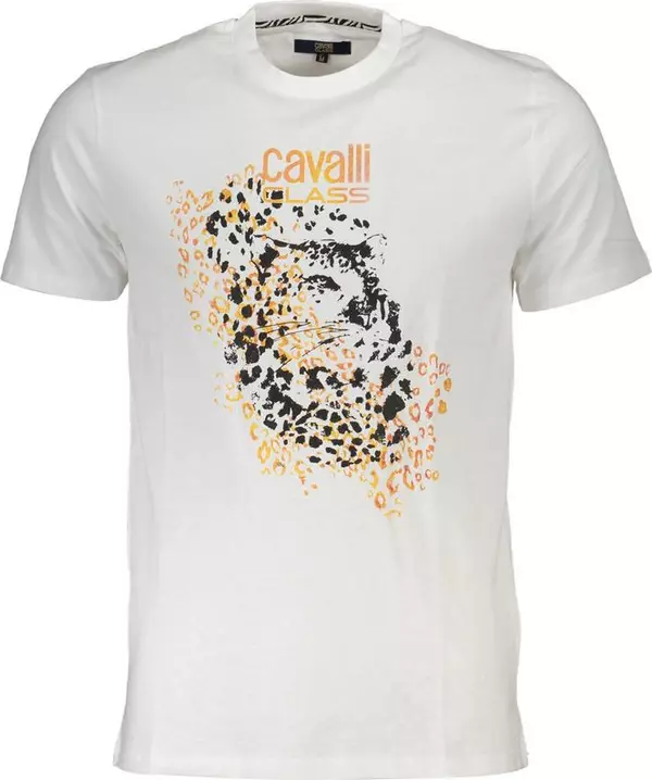 White Cotton Men's T-Shirt