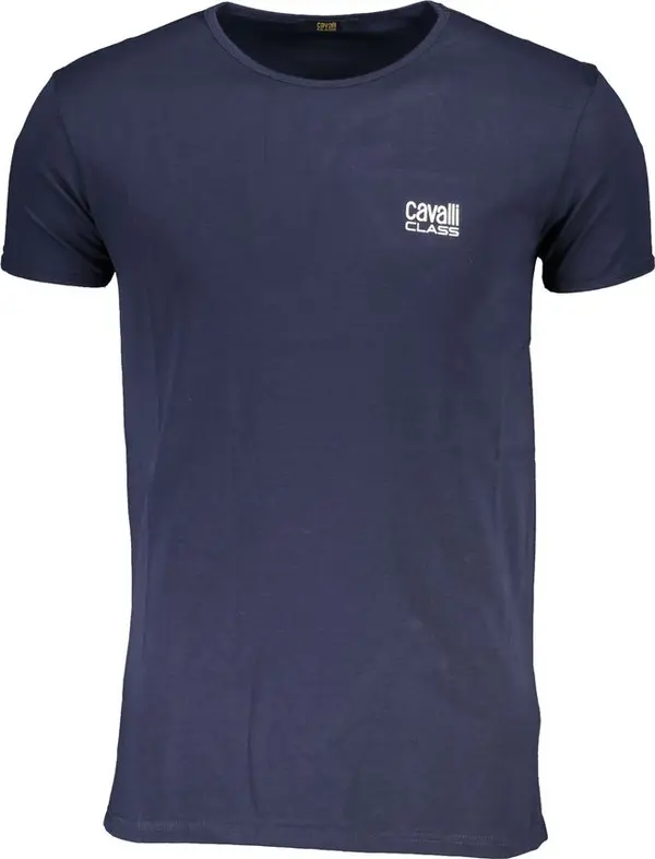 Blue Cotton Men's T-Shirt
