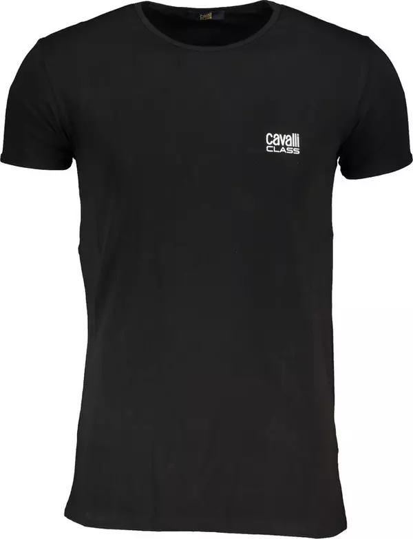 Black Cotton Men's T-Shirt