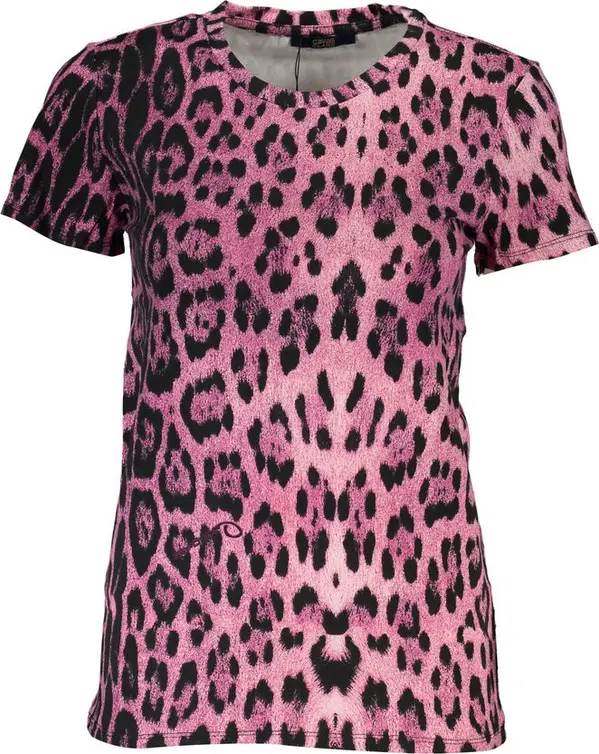 Pink Cotton Women T-Shirt