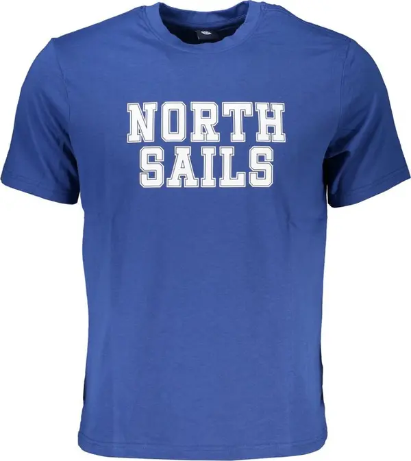 Blue Cotton Men's T-Shirt