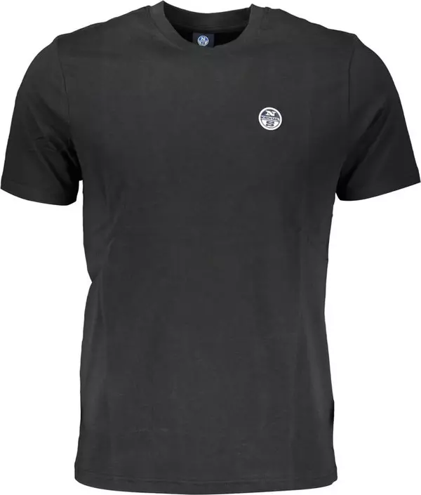 Black Cotton Men T-Shirt