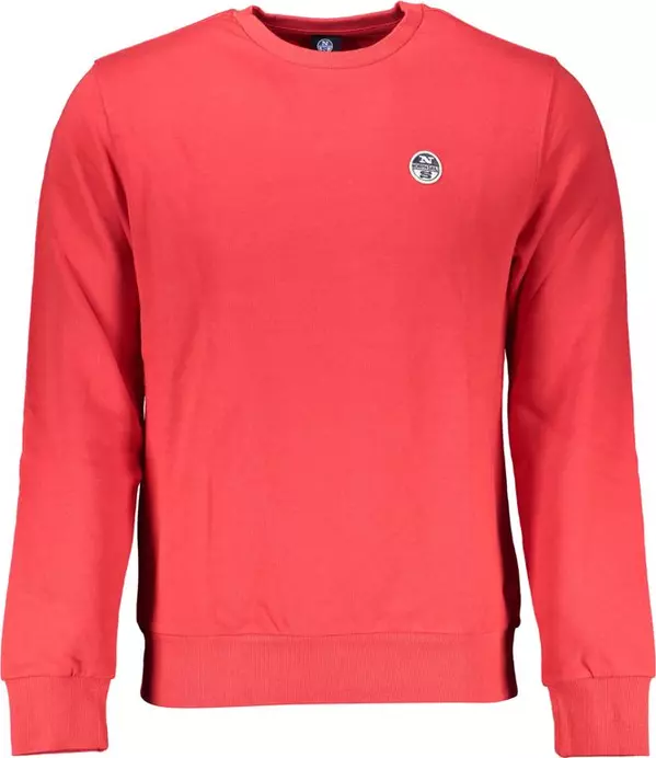 Red Cotton Men Sweater