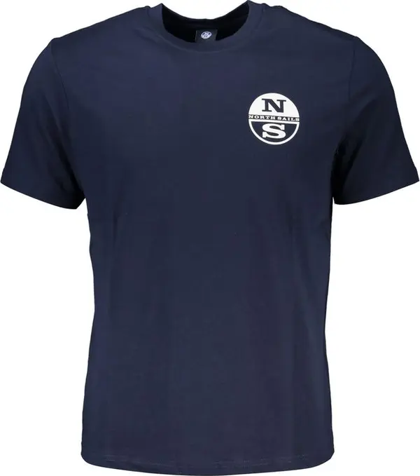 Blue Cotton Men's T-Shirt