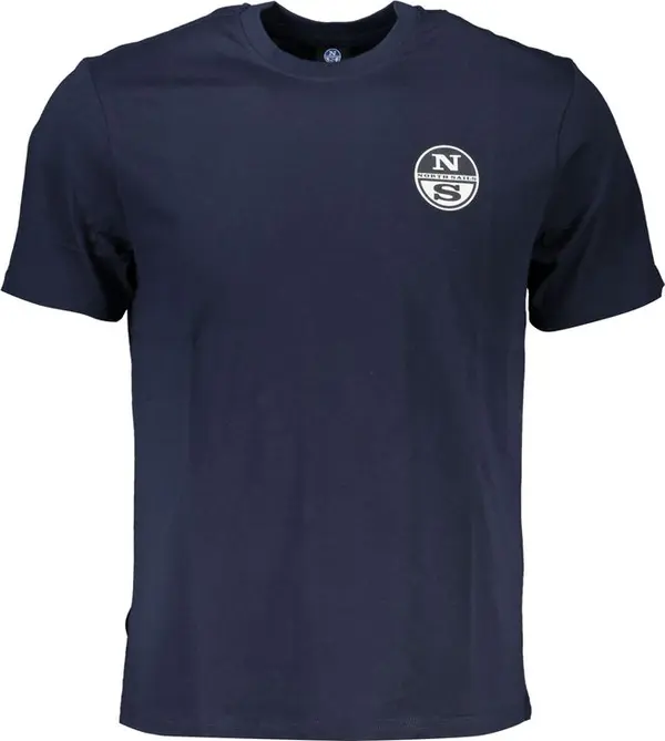 Blu Cotton Men T-Shirt