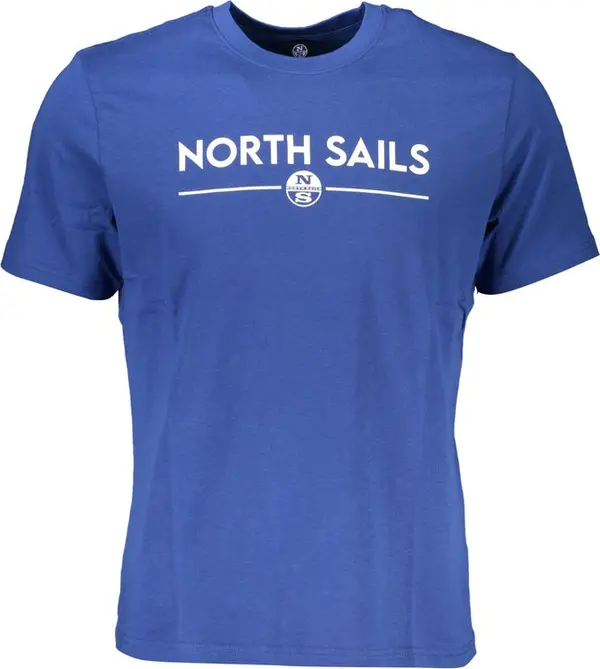 Blu Cotton Men T-Shirt