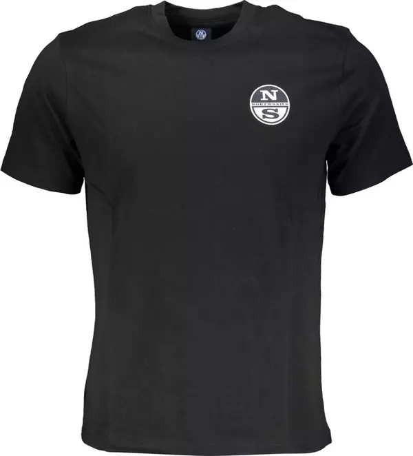 Black Cotton Men T-Shirt