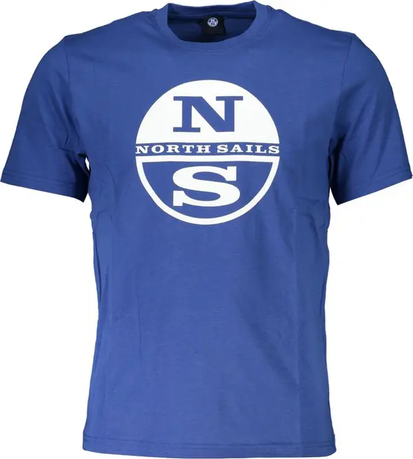 Blu Cotton Men T-Shirt