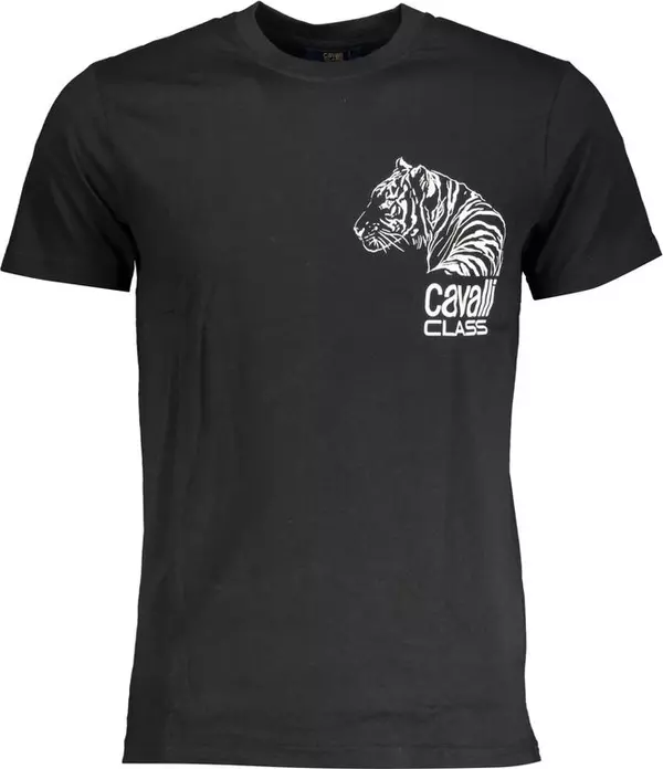 Black Cotton Men's T-Shirt
