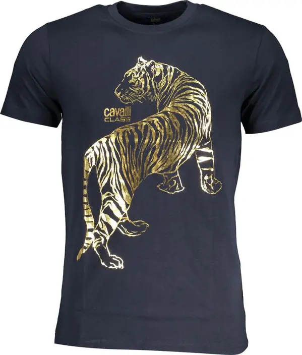 Blu Cotton Men T-Shirt