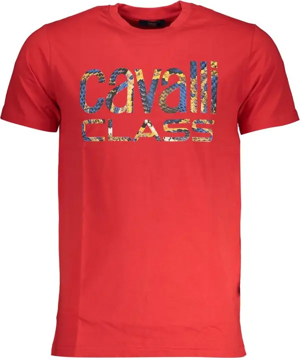 Red Cotton Men T-Shirt