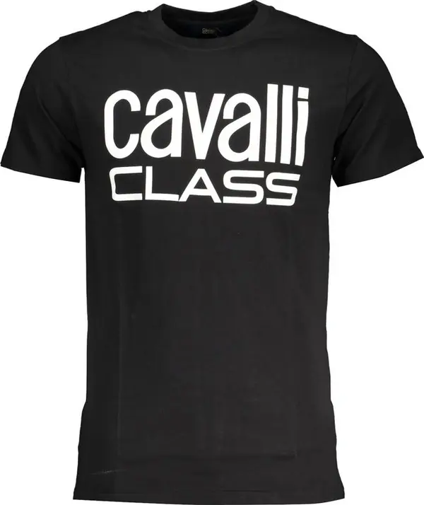 Black Cotton Men T-Shirt