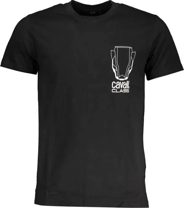 Black Cotton Men T-Shirt