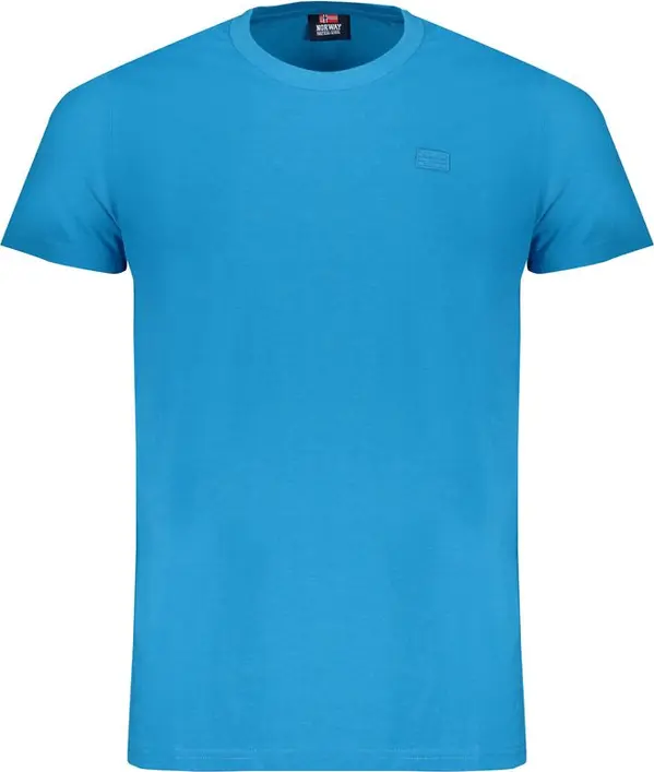 Blu Cotton Men T-Shirt