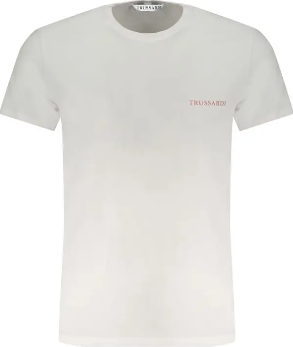 White Cotton Men T-Shirt