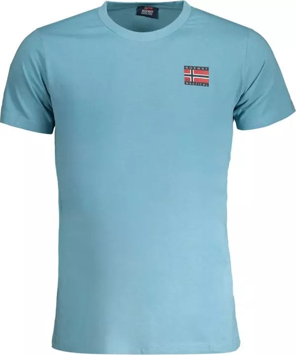 Azzurro Cotton Men T-Shirt