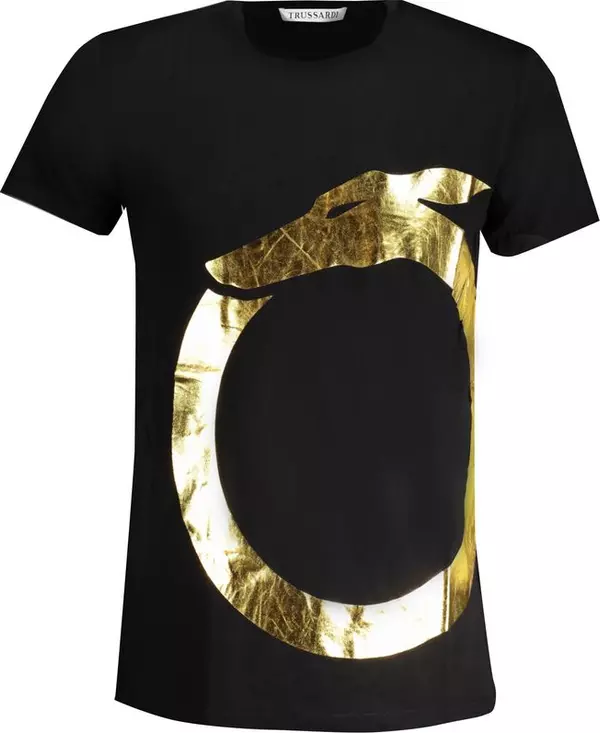 Black Cotton Men's T-Shirt