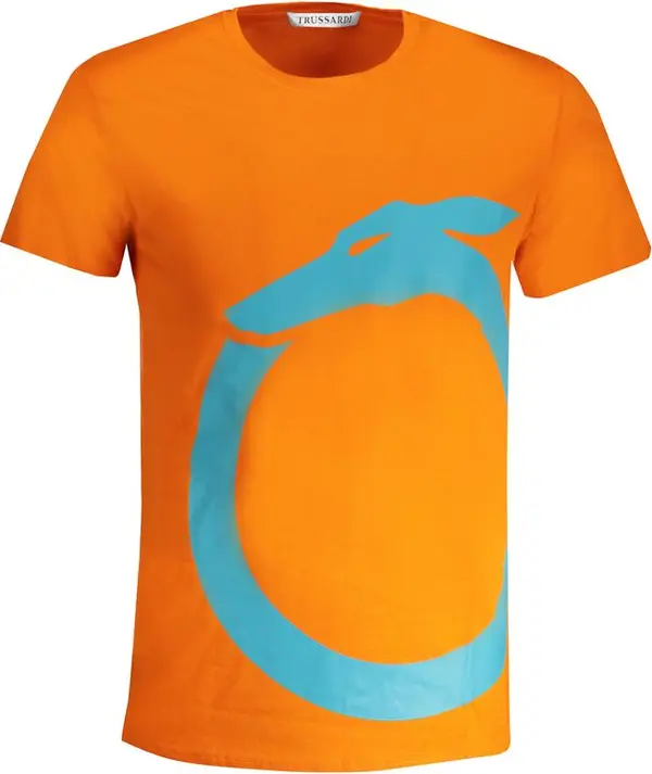 Arancione Cotton Men T-Shirt