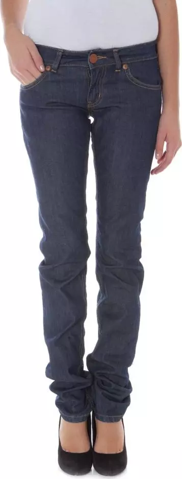 Blue Cotton Women Jeans