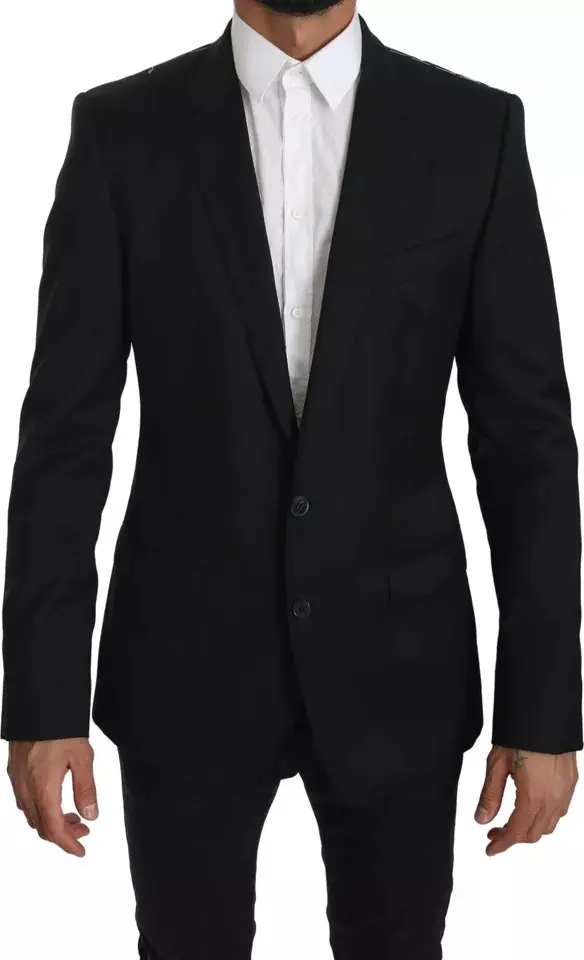 Black Slim Jacket Coat Blazer MARTINI