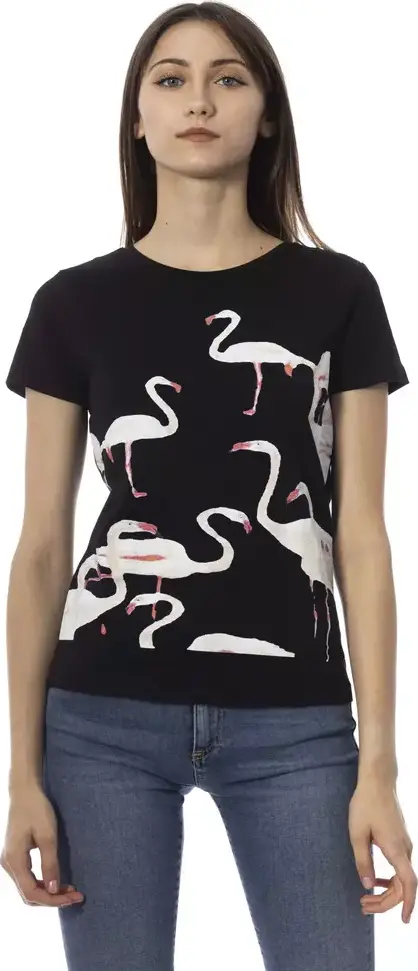 Black Cotton Tops & T-Shirt