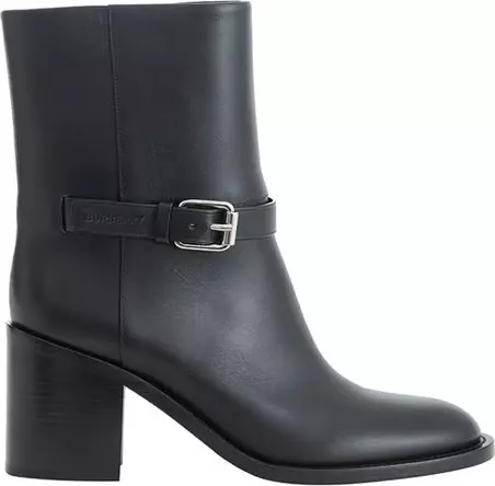 Black Leather Ankle Boots