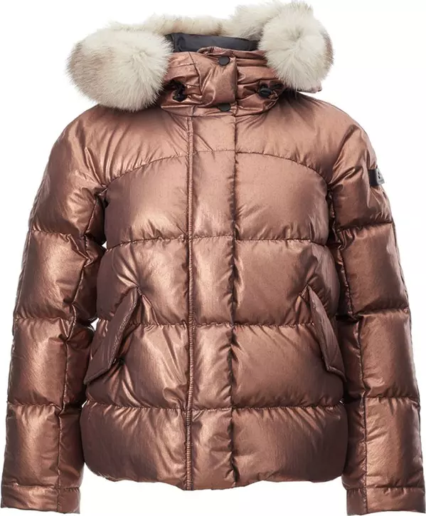 Pink Polyester Full-Length Jacket
