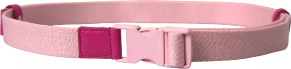 Pink Canvas Stretch Plastic Buckle Women Belt