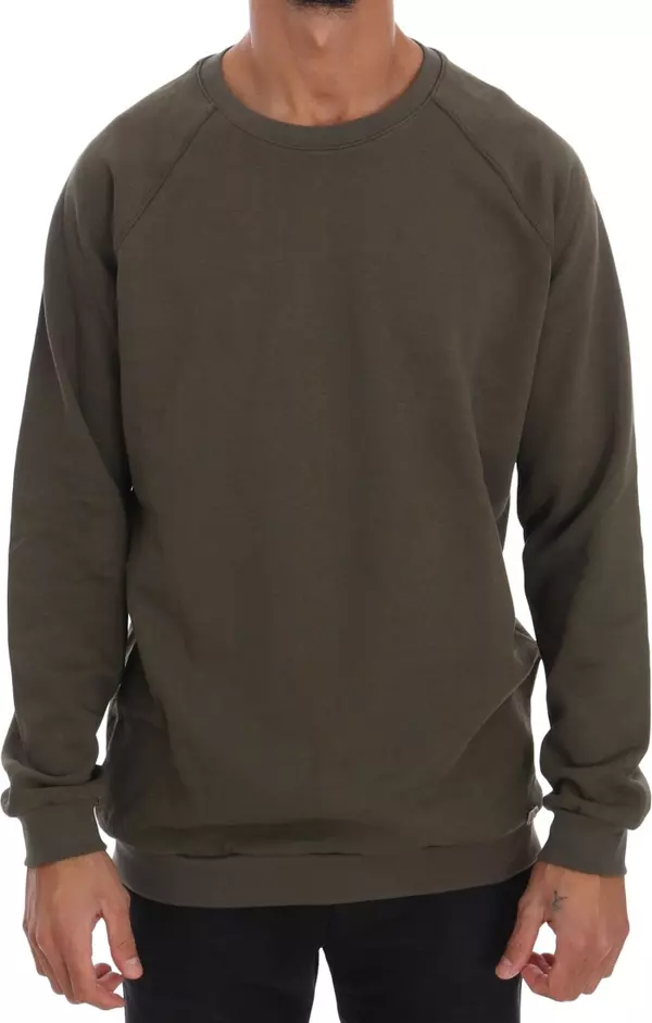 Green Crewneck Cotton Sweater