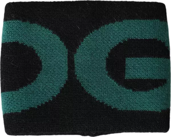 Black Green Wool Logo #DGMILLENNIALS Wristband
