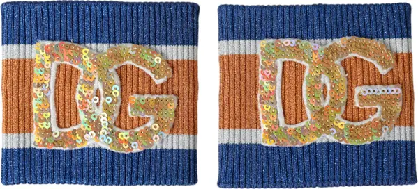 Multicolor Logo Sequin Viscose Wristband