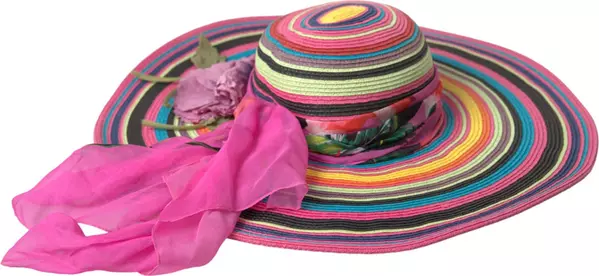 Multicolor Fantasy Wide Brim Floppy Hat