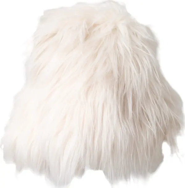 White Acrylic Fur Womens Bucket Hat